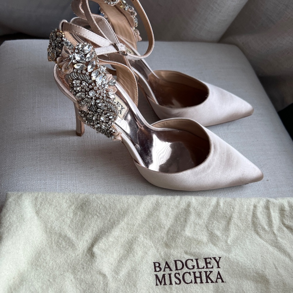 Badgley Mischka Wedding Shoes Blush